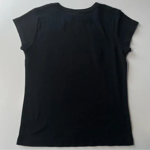 Black argyle baby tee - Picture 4 of 4